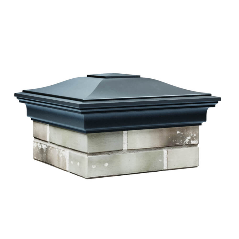 Колпак Zking Монблан Серый на столб 1.5х1.5 еврокирпича 0.7НФ (355х355мм) в Таганроге фото