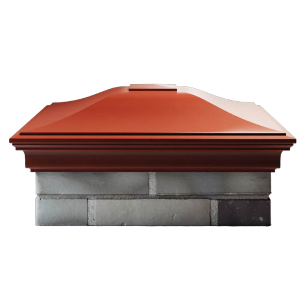 Колпак Zking Монблан Красный на столб 2х2 кирпича (515х515мм) в Таганроге фото