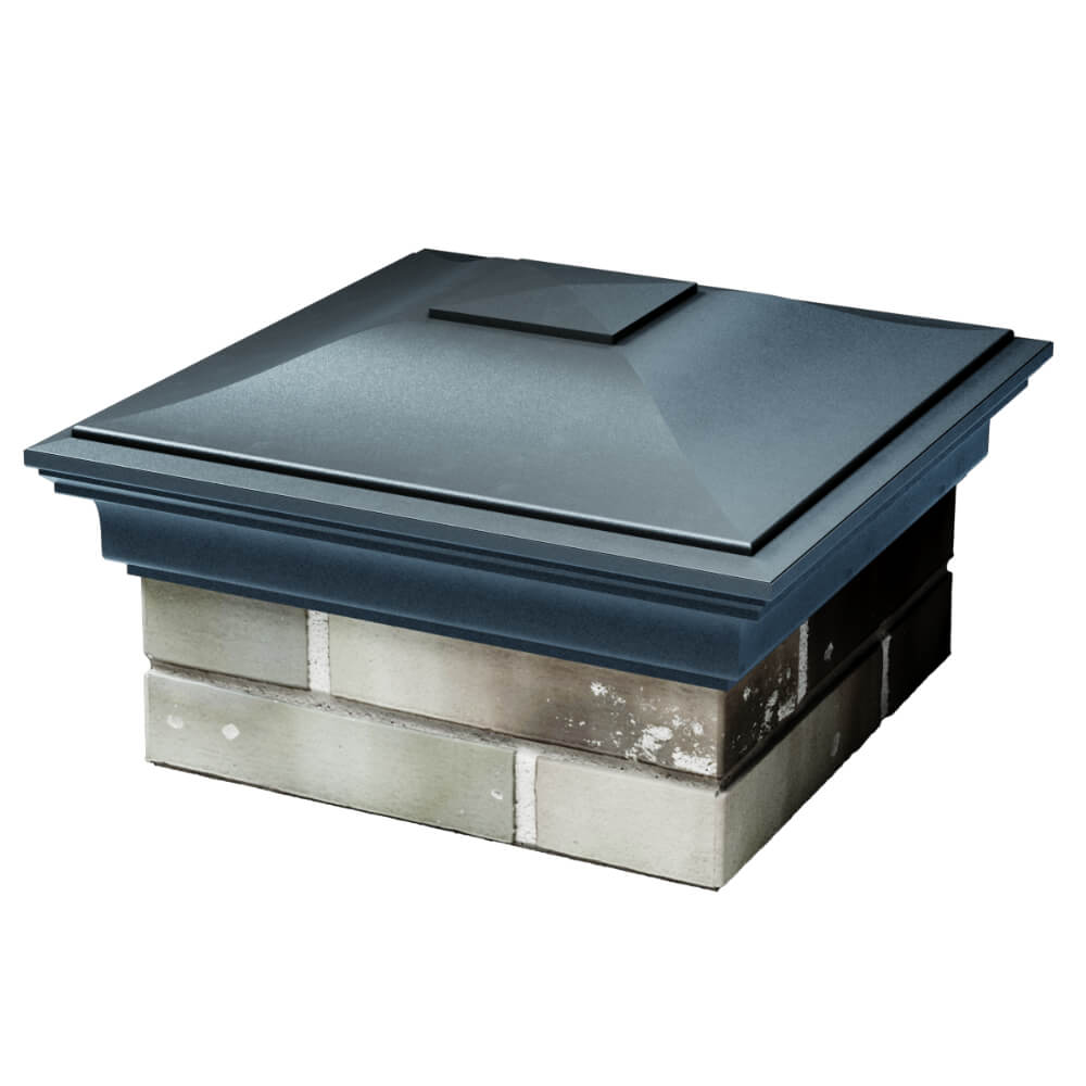 Колпак Zking Монблан Серый на столб 1.5х1.5 кирпича (385х385мм) в Таганроге фото