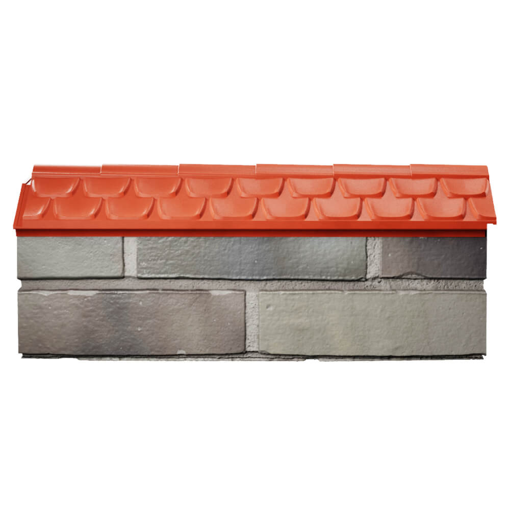 Парапет Zking Эльбрус Красный с посадкой на 0.5 кирпича (130мм) в Таганроге фото