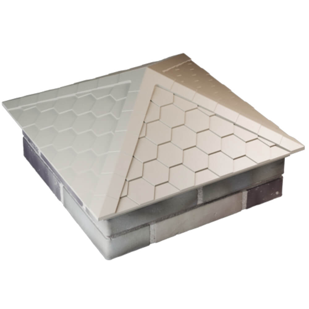 Колпак Zking Эверест Бежевый на столб 2х2 кирпича (535х535мм) Таганрог фото