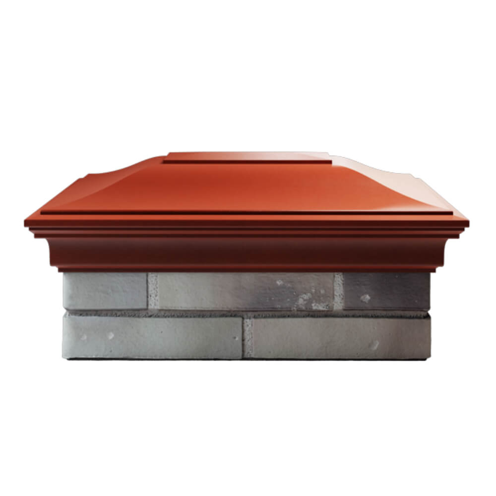 Колпак Zking Монблан Красный на столб 2х1.5 кирпича (515х385мм) в Таганроге фото