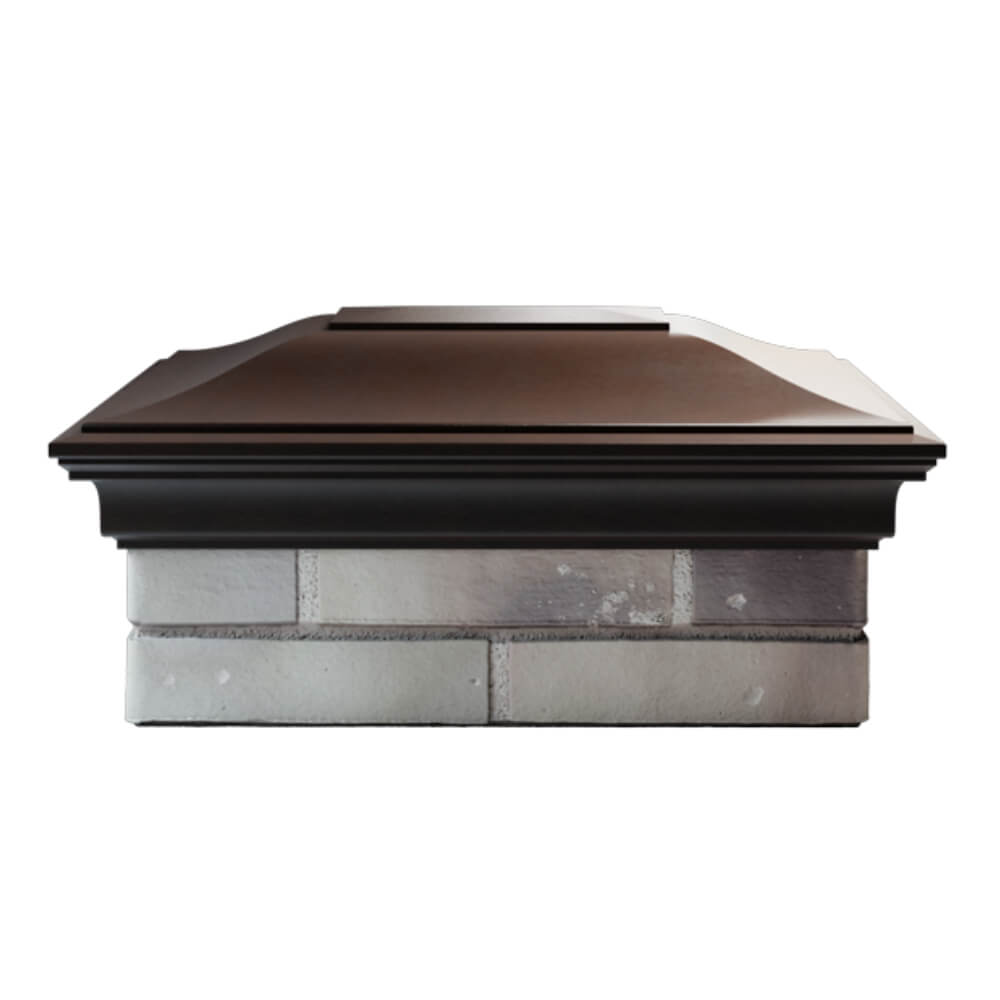 Колпак Zking Монблан Коричневый на столб 2х1.5 кирпича (515х385мм) в Таганроге фото