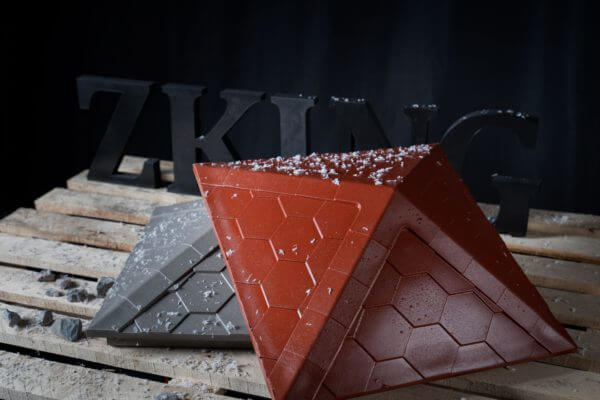 Колпак Zking Эверест Красный на столб 1.5х1.5 кирпича (390х390мм) в Таганроге фото