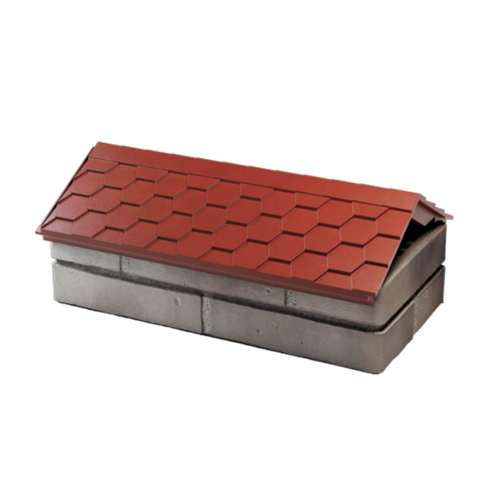 Парапет Zking Эверест Красный с посадкой на 1 кирпич (200/225/255мм) в Таганроге фото