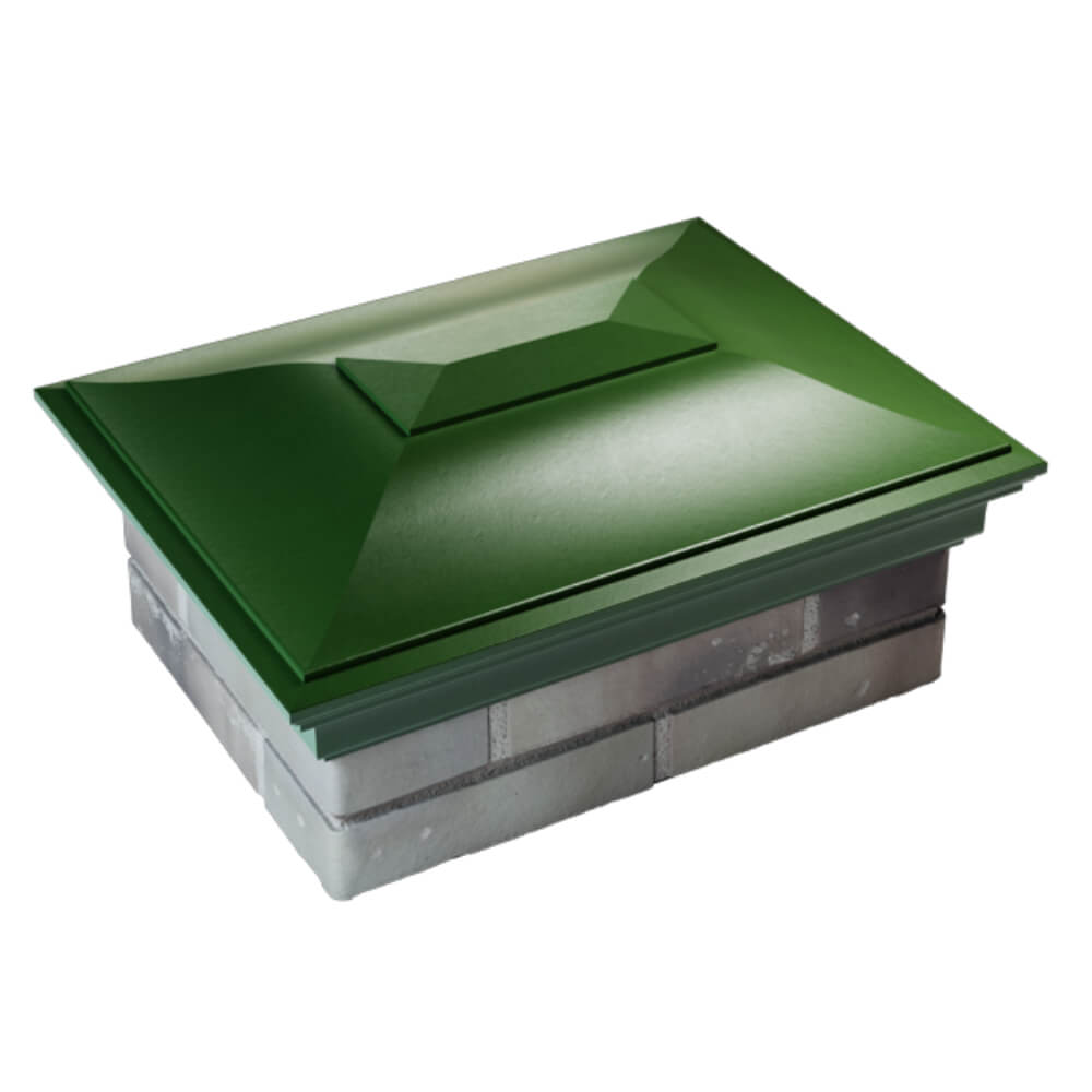 Колпак Zking Монблан Зеленый на столб 2х1.5 кирпича (515х385мм) Таганрог фото