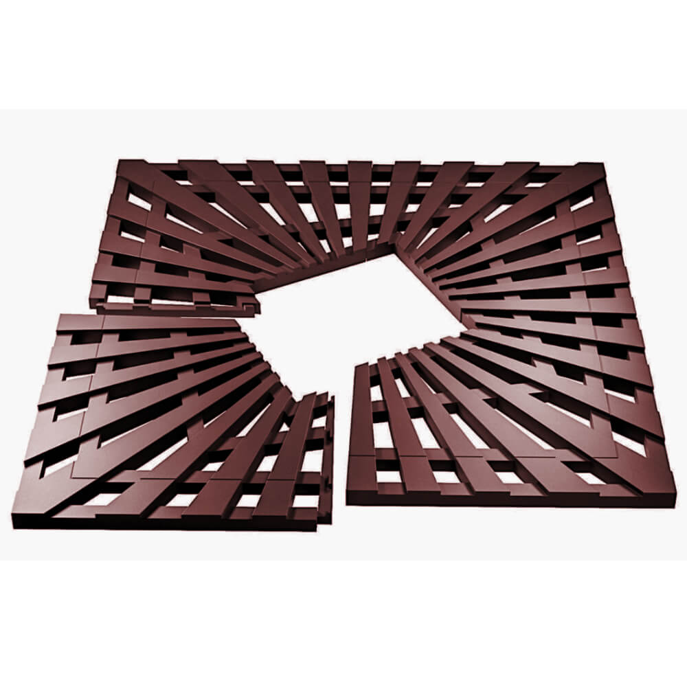 Приствольная решетка для дерева ZKING ATMOSPHERE 1.2х1.2м Коричневая в Таганроге фото