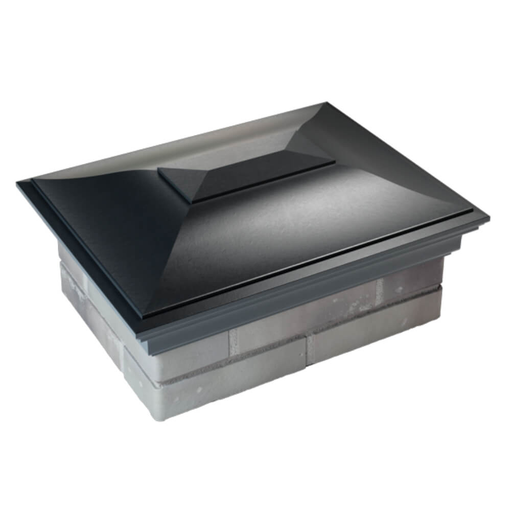 Колпак Zking Монблан Черный на столб 2х1.5 кирпича (515х385мм) Таганрог фото