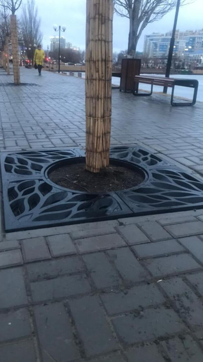 Приствольная решетка для дерева ZKING CRUST 1.2х1.2м Черная в Таганроге фото