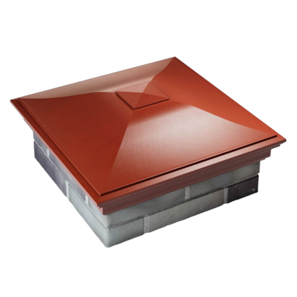 Колпак Zking Монблан Красный на столб 2х2 кирпича (515х515мм) Таганрог фото