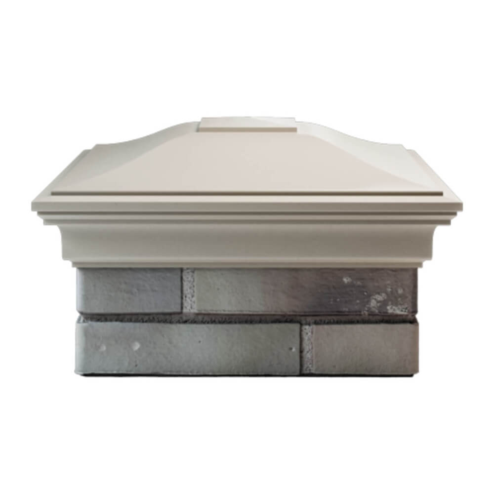 Колпак Zking Монблан Бежевый на столб 1.5х1.5 еврокирпича 0.7НФ (355х355мм) Таганрог фото