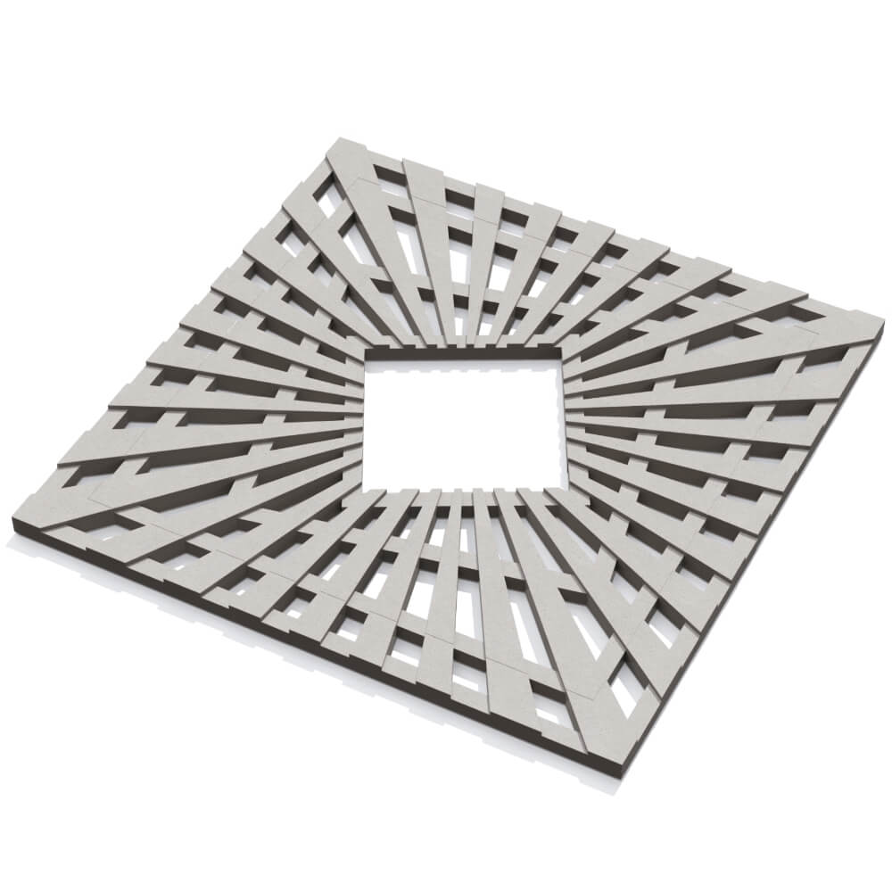 Приствольная решетка для дерева ZKING ATMOSPHERE 1.2х1.2м Бежевая в Таганроге фото