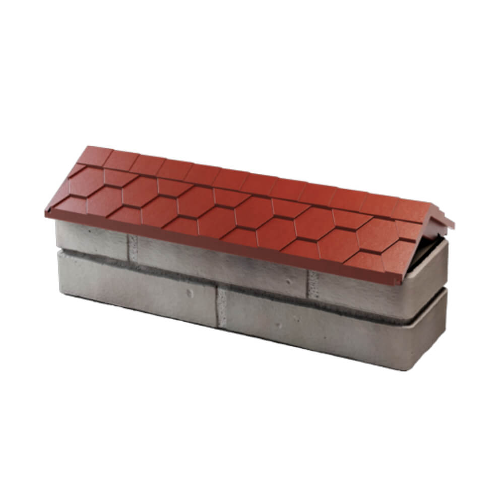 Парапет Zking Эверест Красный с посадкой на 0.5 кирпича (130мм) в Таганроге фото