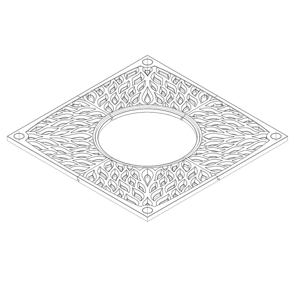 Приствольная решетка для дерева ZKING CRUST 2х2м Черная в Таганроге фото