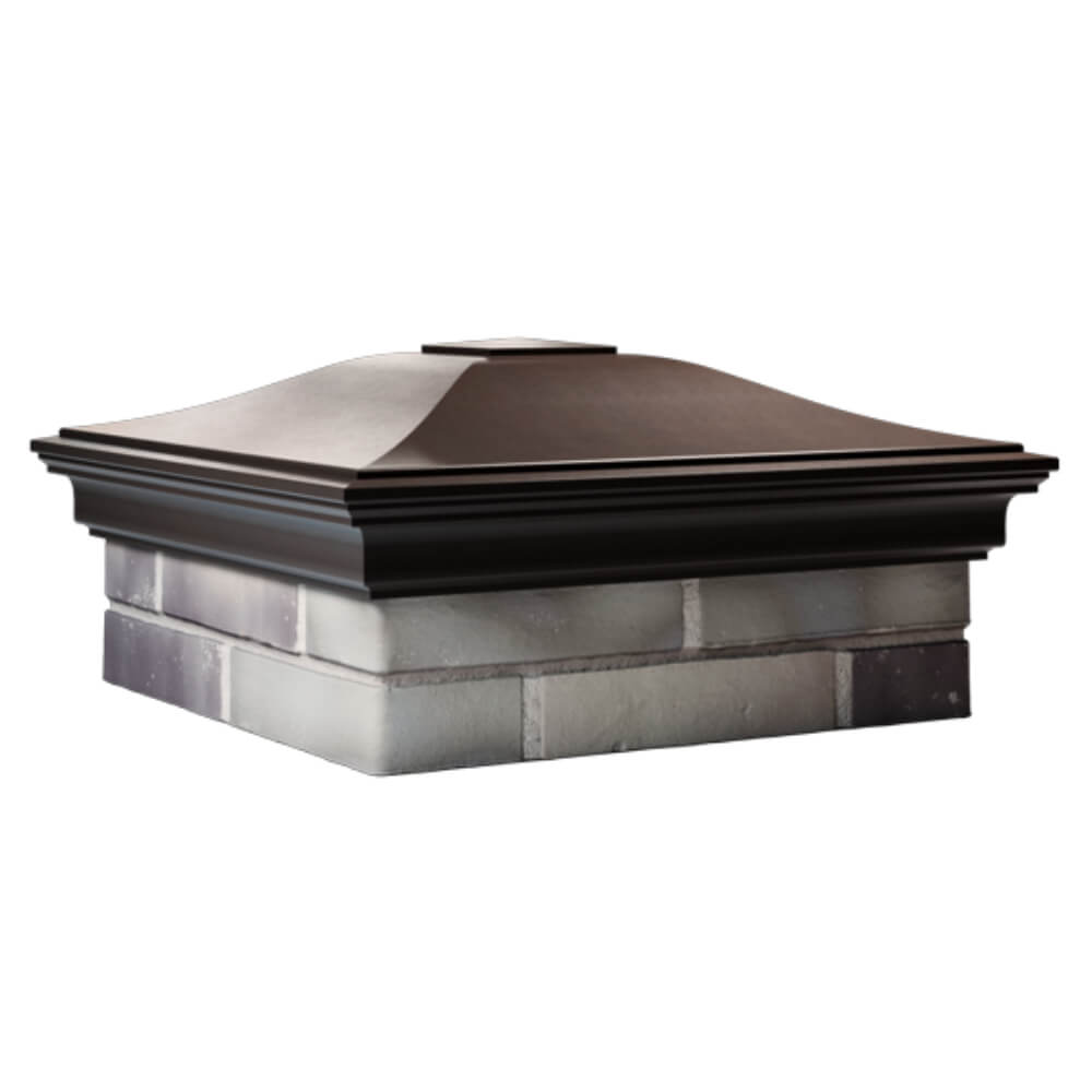 Колпак Zking Монблан Коричневый на столб 2х2 кирпича (515х515мм) в Таганроге фото