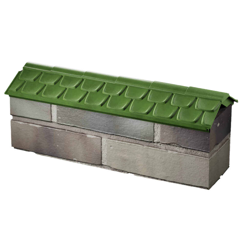 Парапет Zking Эльбрус Зеленый с посадкой на 0.5 кирпича (130мм) в Таганроге фото