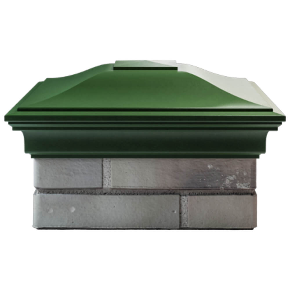 Колпак Zking Монблан Зеленый на столб 1.5х1.5 кирпича (385х385мм) Таганрог фото