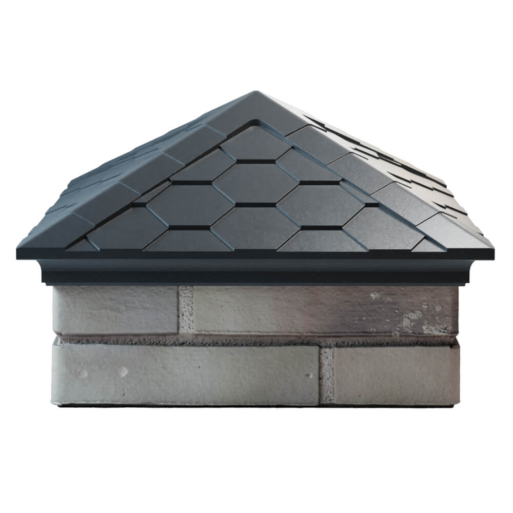 Колпак Zking Эверест Серый на столб 1.5х1.5 кирпича (390х390мм) Таганрог фото