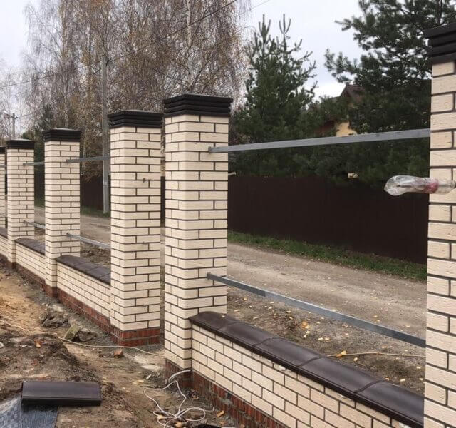 Колпак Zking Бона ХайТек Коричневый на столб 1.5х1.5 кирпича (385х385мм) в Таганроге фото