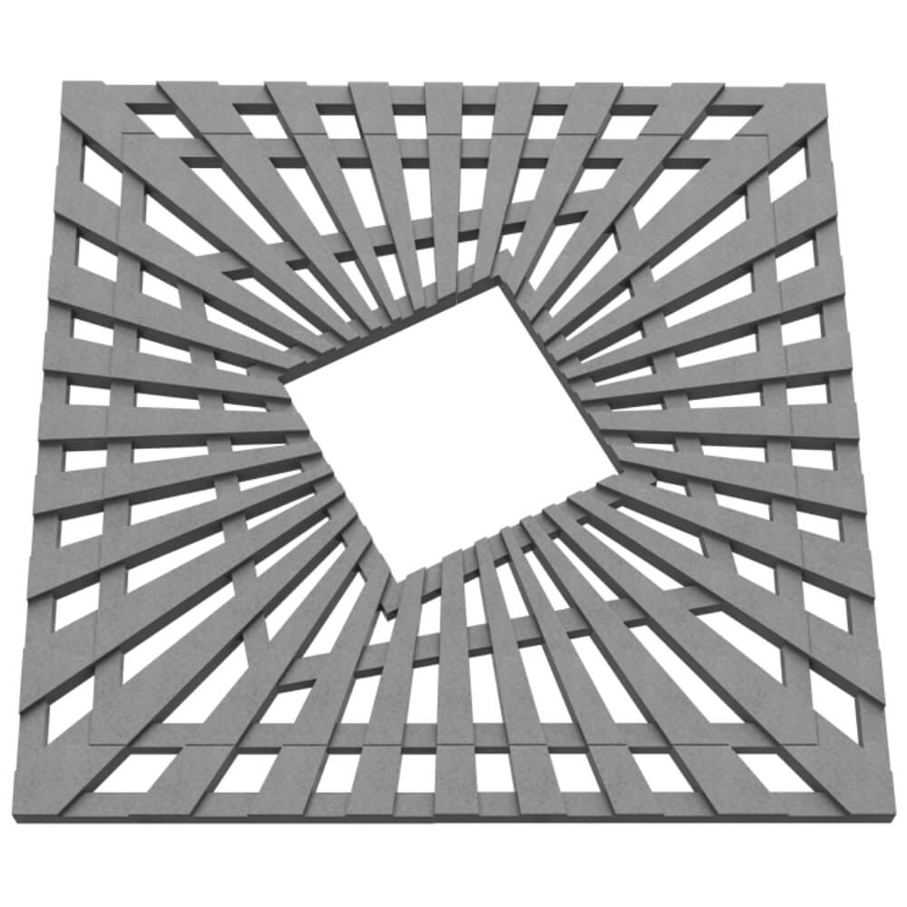 Приствольная решетка для дерева ZKING ATMOSPHERE 1.2х1.2м Серая в Таганроге фото