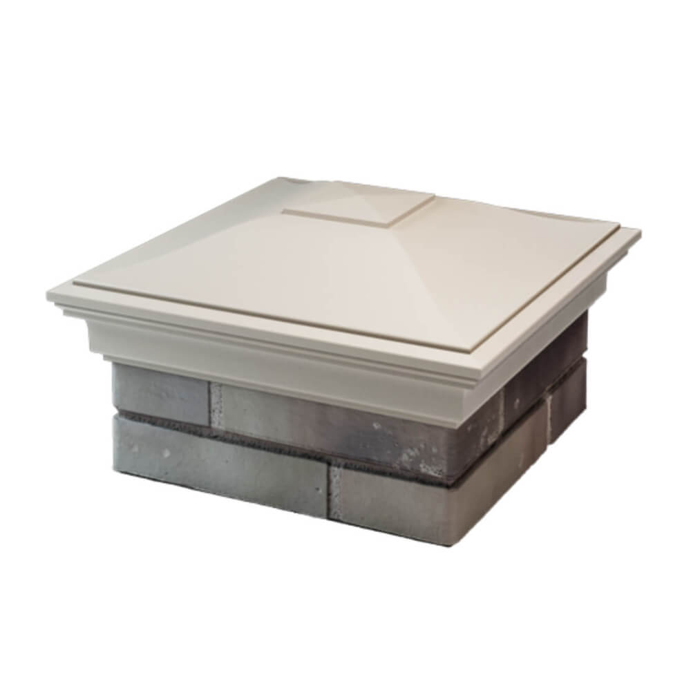 Колпак Zking Монблан Бежевый на столб 1.5х1.5 еврокирпича 0.7НФ (355х355мм) в Таганроге фото