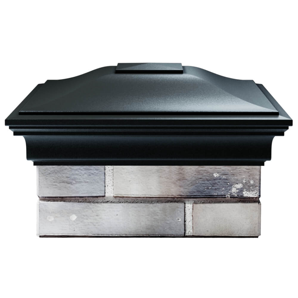 Колпак Zking Монблан Черный на столб 1.5х1.5 кирпича (385х385мм) Таганрог фото