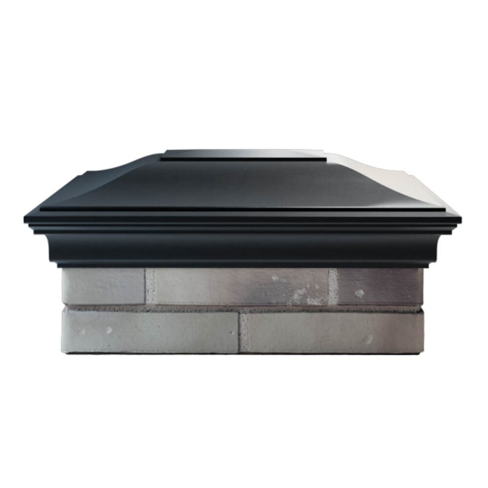 Колпак Zking Монблан Черный на столб 2х1.5 кирпича (515х385мм) в Таганроге фото