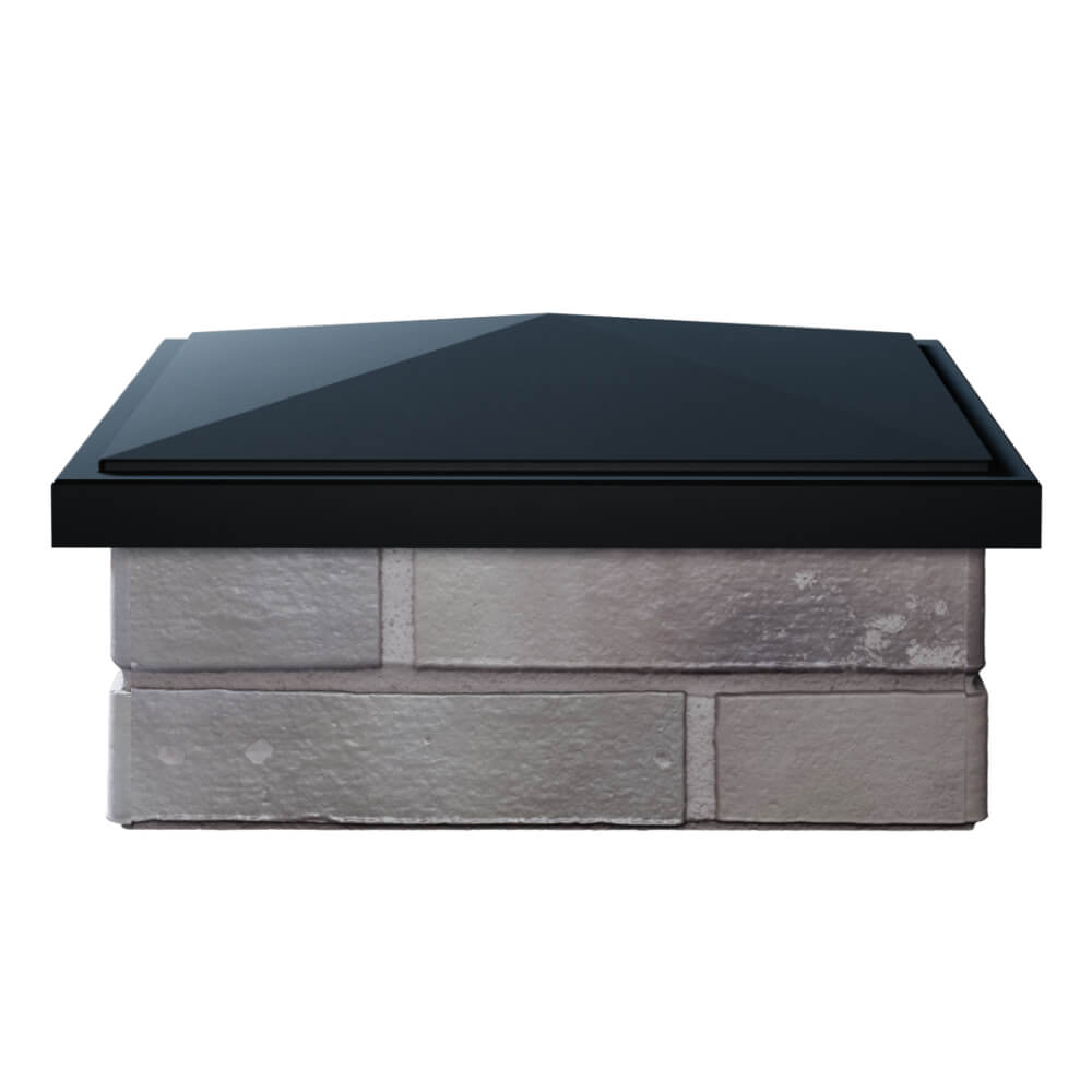 Колпак Zking БонаМоно Черный на столб 1.5х1.5 кирпича (385х385, 400х400мм) Таганрог фото