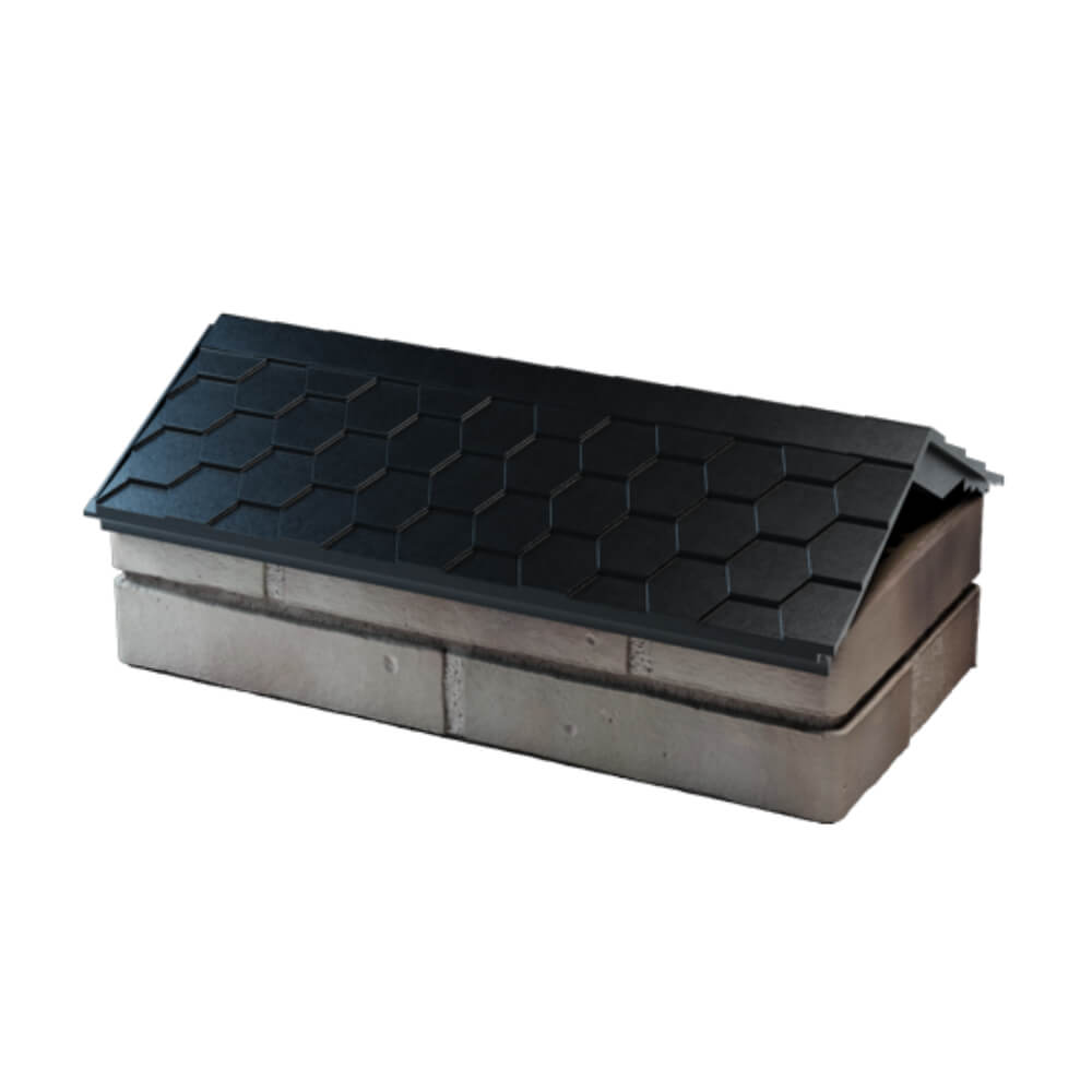 Парапет Zking Эверест Черный с посадкой на 1 кирпич (200/225/255мм) в Таганроге фото