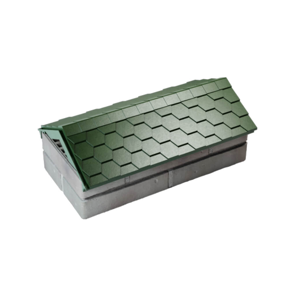 Парапет Zking Эверест Зеленый с посадкой на 1 кирпич (200/225/255мм) в Таганроге фото