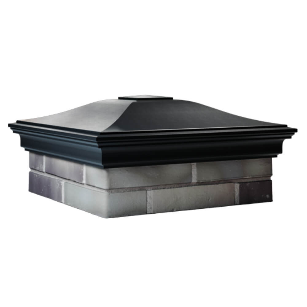 Колпак Zking Монблан Черный на столб 2х2 кирпича (515х515мм) в Таганроге фото