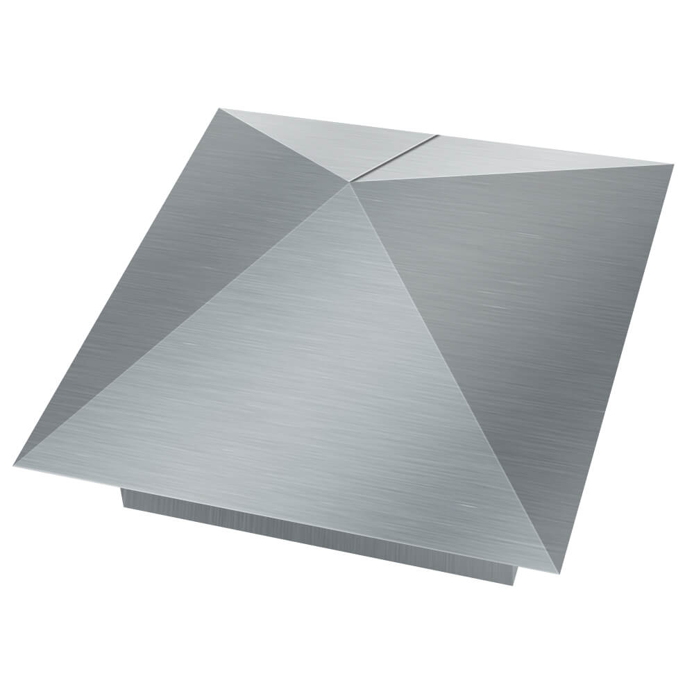 Колпак металлический 380х380мм оцинкованный заборный Таганрог фото