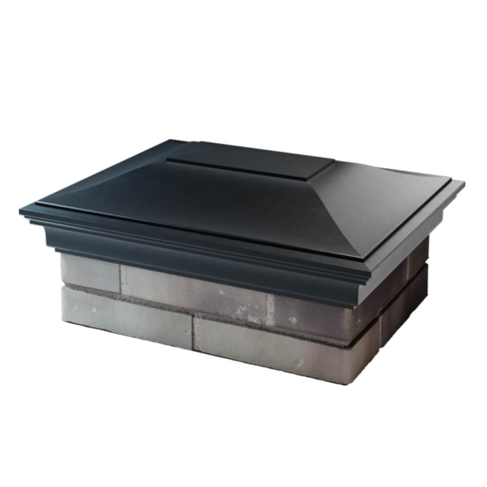 Колпак Zking Монблан Черный на столб 2х1.5 кирпича (515х385мм) в Таганроге фото