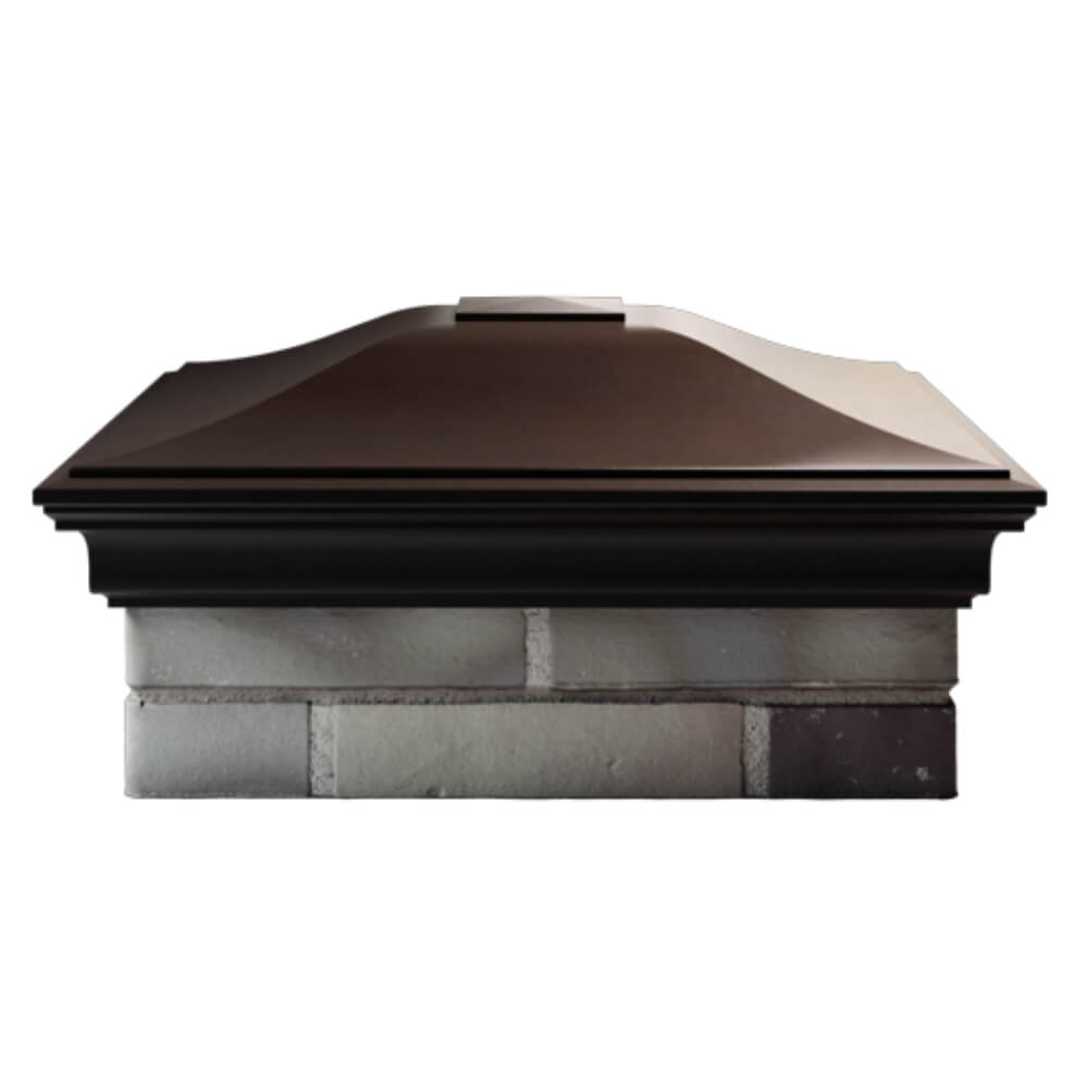 Колпак Zking Монблан Коричневый на столб 2х2 кирпича (515х515мм) в Таганроге фото