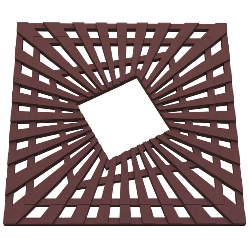 Приствольная решетка для дерева ZKING ATMOSPHERE 1.2х1.2м Коричневая в Таганроге фото