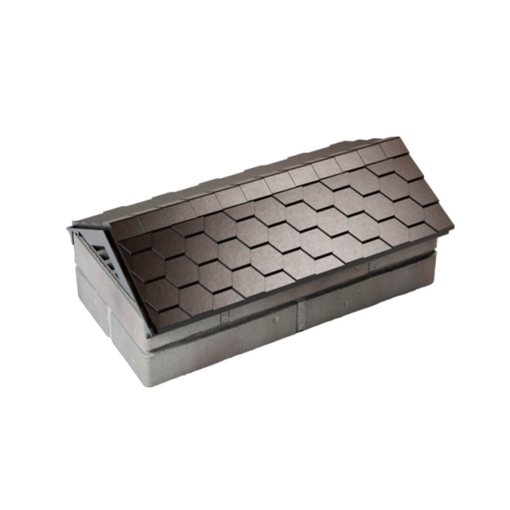 Парапет Zking Эверест Коричневый с посадкой на 1 кирпич (200/225/255мм) в Таганроге фото