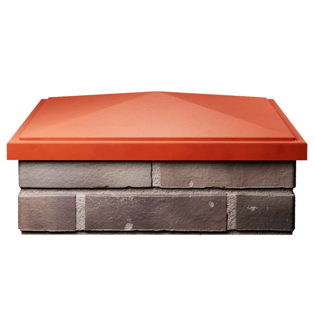 Колпак Zking БонаМоно Красный на столб 2х2 кирпича (515х515, 530х530мм) Таганрог фото