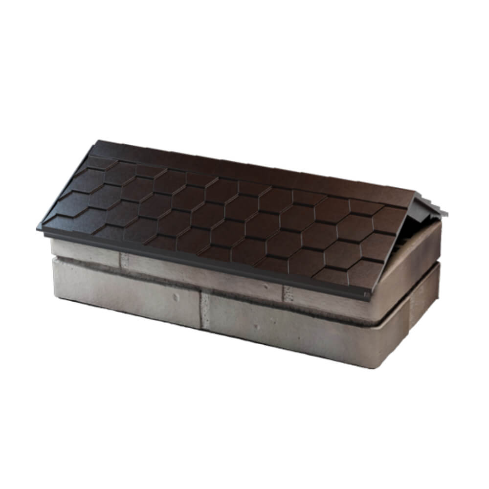 Парапет Zking Эверест Коричневый с посадкой на 1 кирпич (200/225/255мм) в Таганроге фото