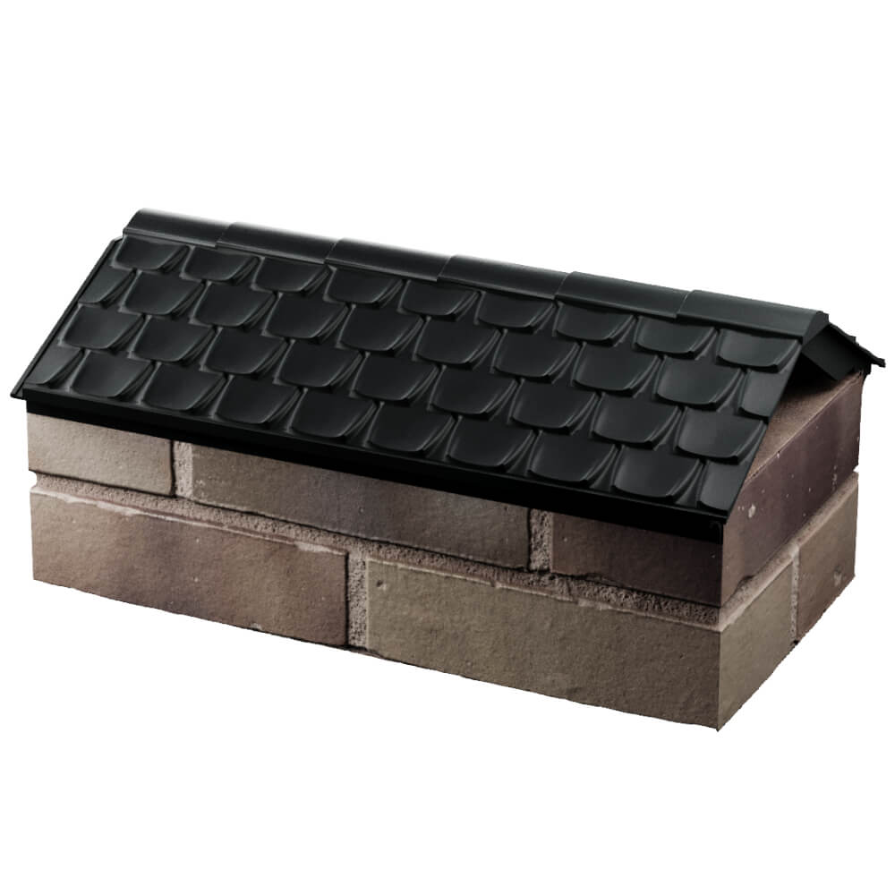 Парапет Zking Эльбрус Черный с посадкой на 1 кирпич (255мм) в Таганроге фото