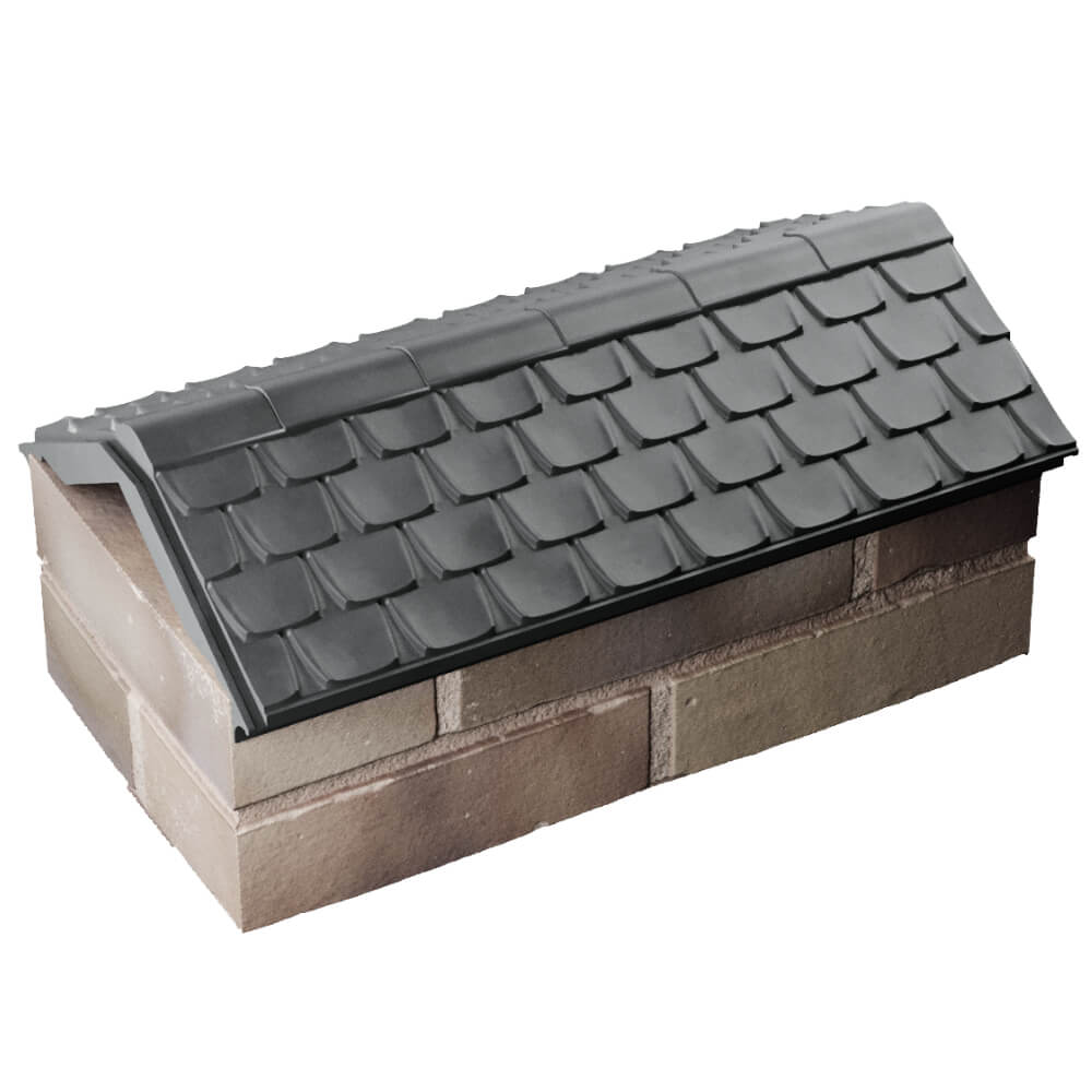 Парапет Zking Эльбрус Серый с посадкой на 1 кирпич (255мм) в Таганроге фото