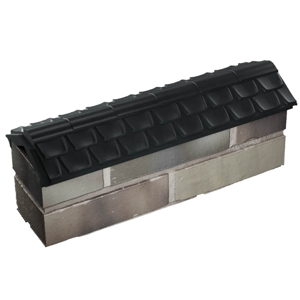 Парапет Zking Эльбрус Черный с посадкой на 0.5 кирпича (130мм) в Таганроге фото