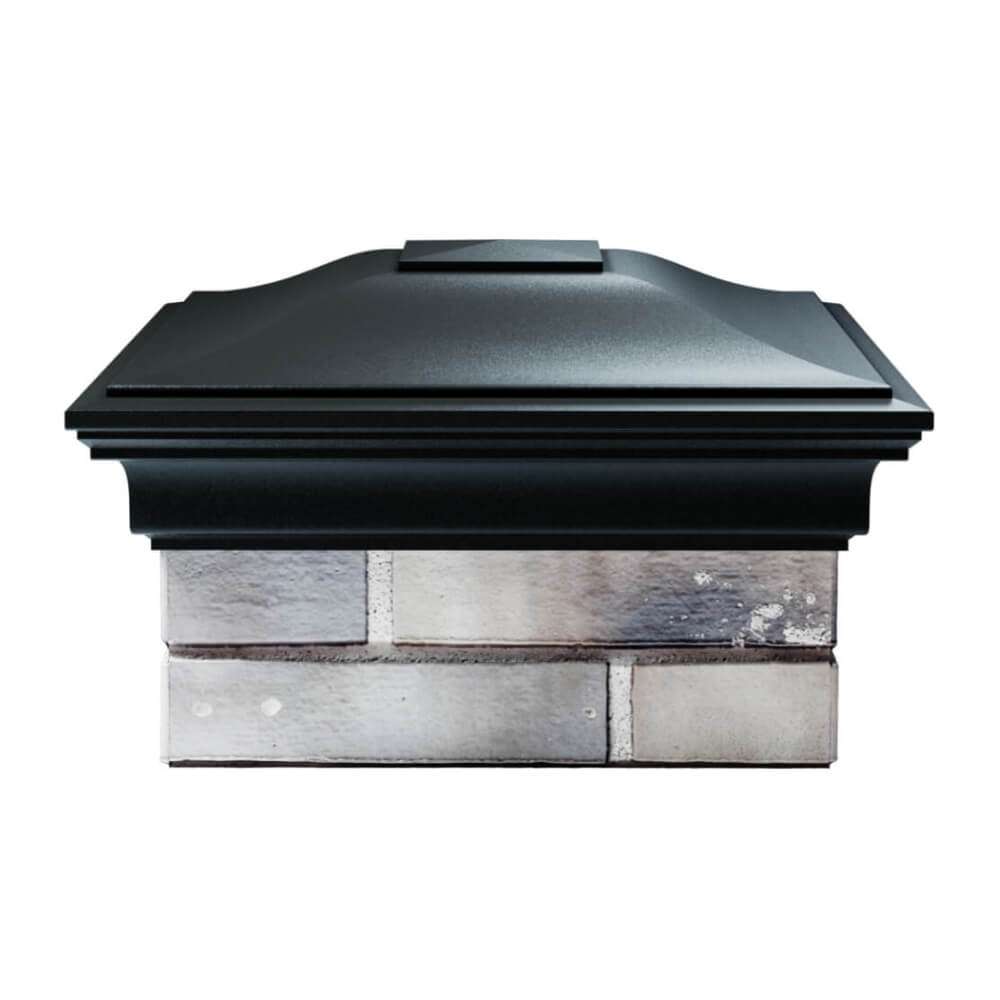 Колпак Zking Монблан Черный на столб 1.5х1.5 еврокирпича 0.7НФ (355х355мм) Таганрог фото