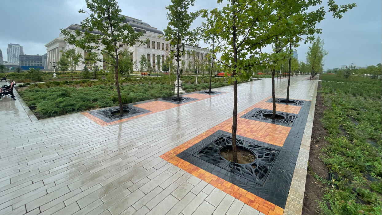 Приствольная решетка для дерева ZKING CRUST 1.2х1.2м Черная в Таганроге фото