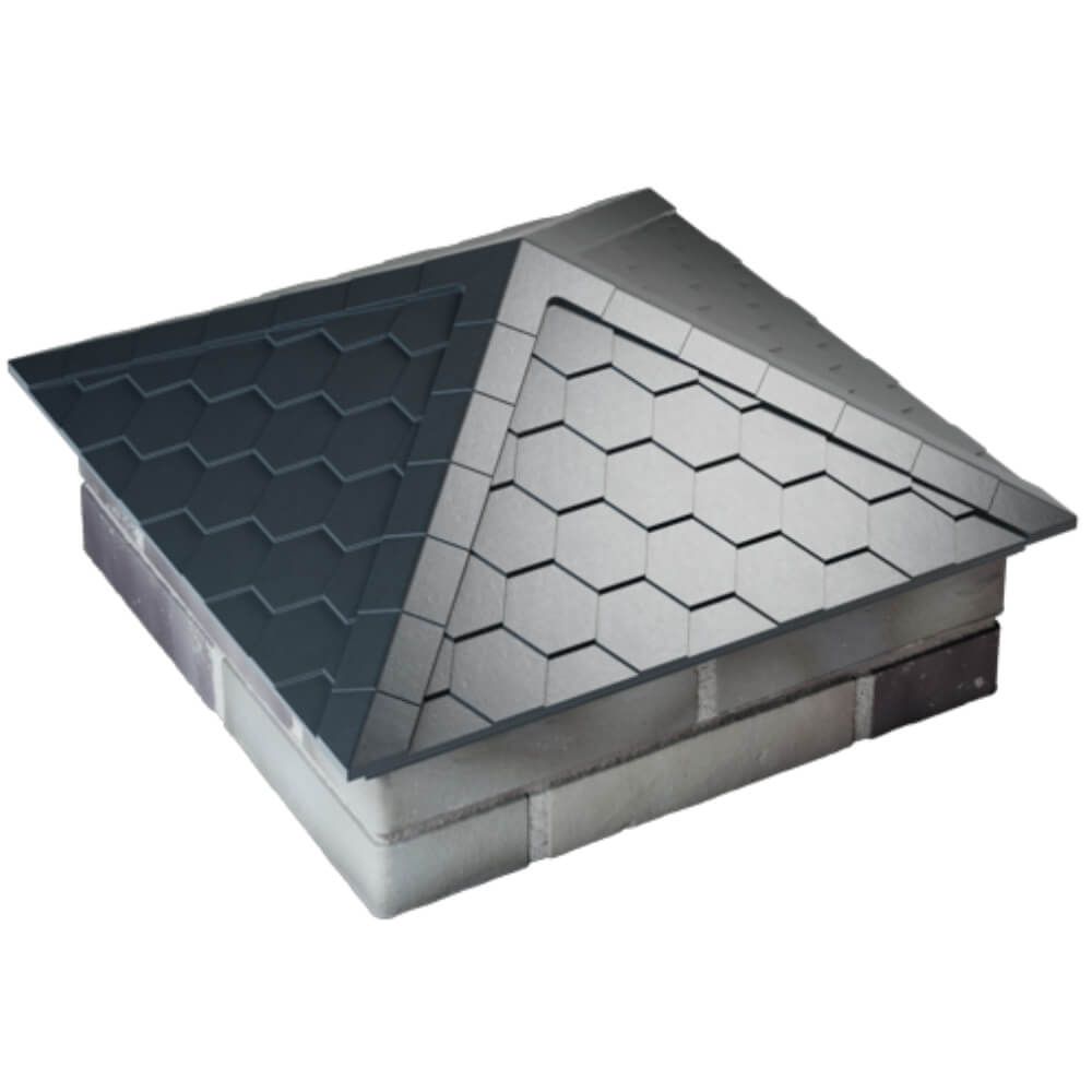 Колпак Zking Эверест Серый на столб 2х2 кирпича (535х535мм) Таганрог фото