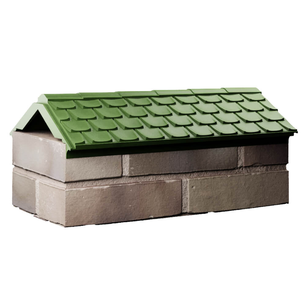 Парапет Zking Эльбрус Зеленый с посадкой на 1 кирпич (255мм) Таганрог фото