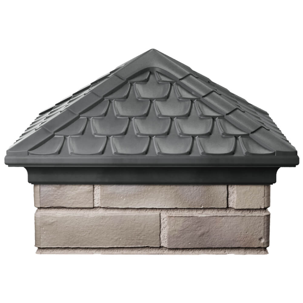 Колпак Zking Эльбрус Серый на столб 1.5х1.5 кирпича (385х385мм) Таганрог фото