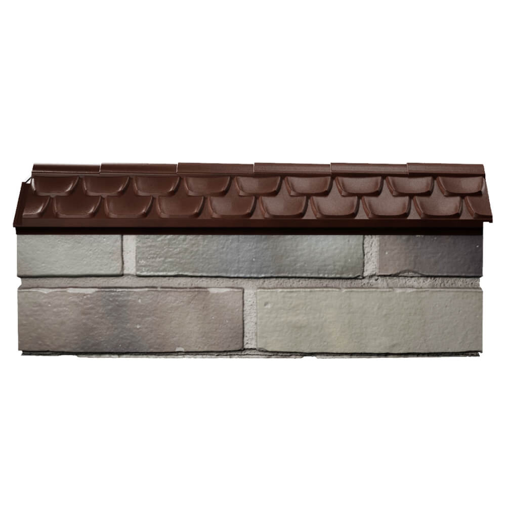 Парапет Zking Эльбрус Коричневый с посадкой на 0.5 кирпича (130мм) в Таганроге фото