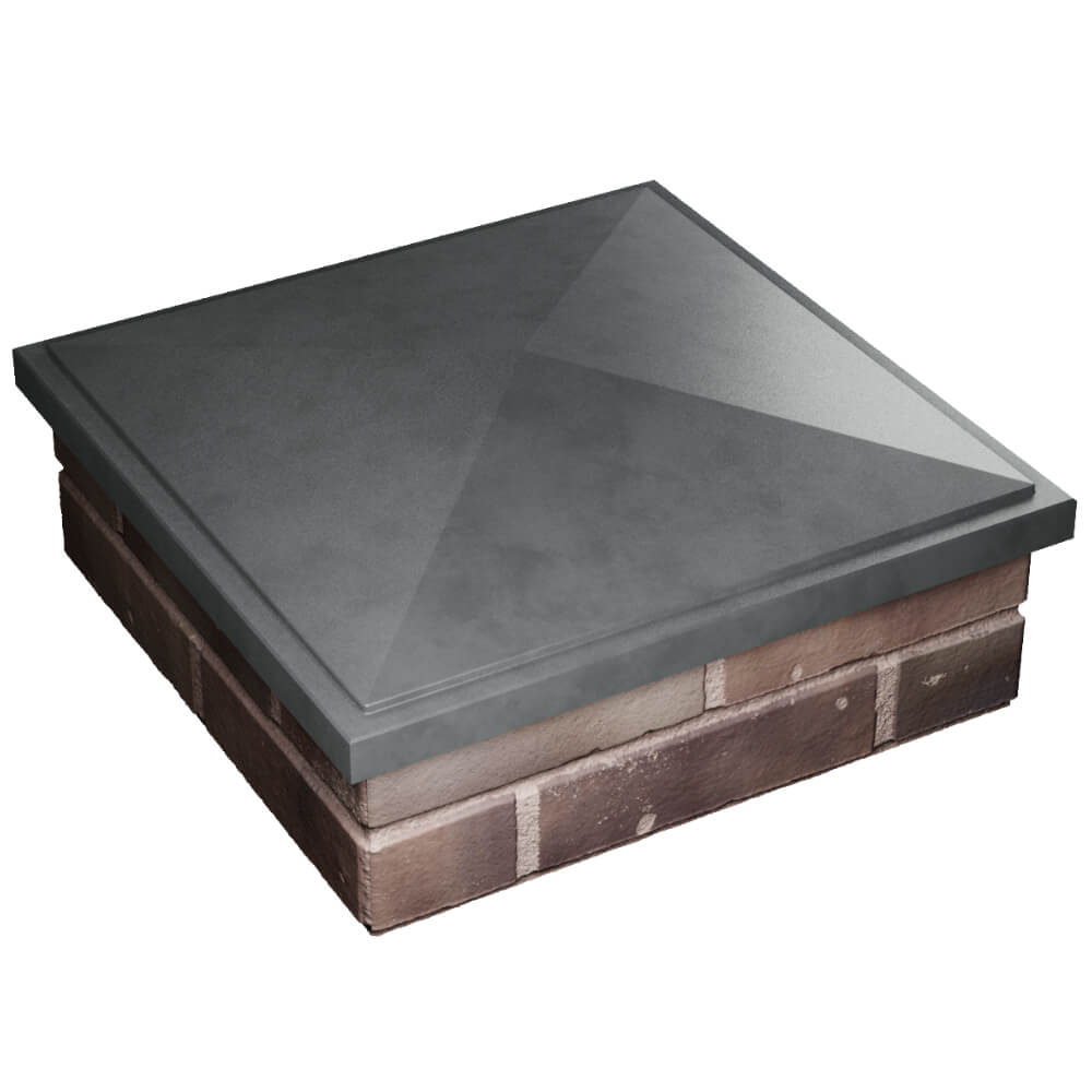 Колпак Zking БонаМоно Серый на столб 2х2 кирпича (515х515, 530х530мм) в Таганроге фото