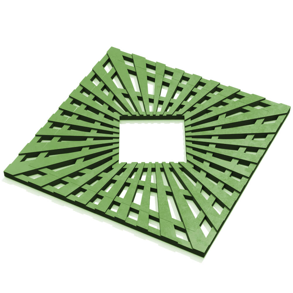 Приствольная решетка для дерева ZKING ATMOSPHERE 1.2х1.2м Зеленая в Таганроге фото