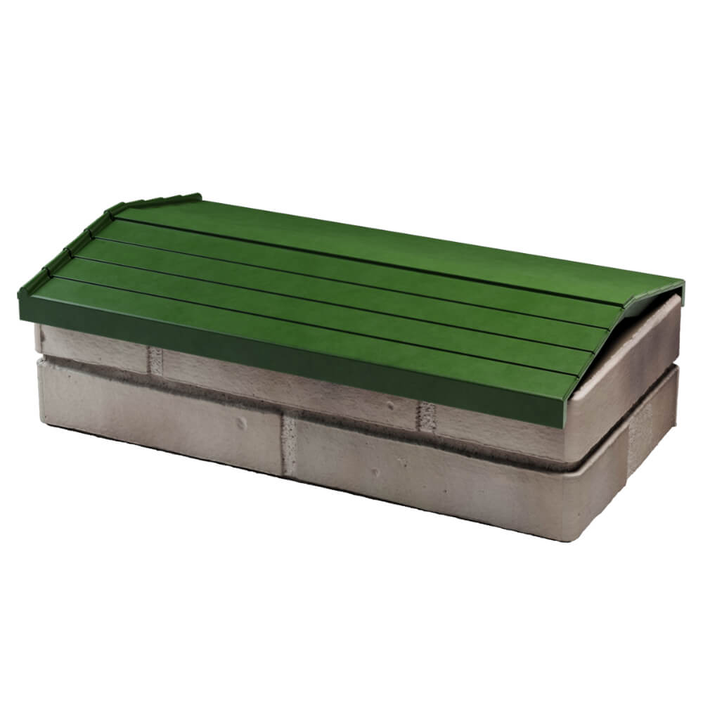 Парапет Zking Бона ХайТек Зеленый с посадкой на 1 кирпич (200/225/255мм) в Таганроге фото